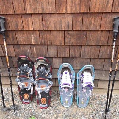 Atlas Elektra Snowshoes,Mountaineer Anti-Shock Trekking Poles & Others