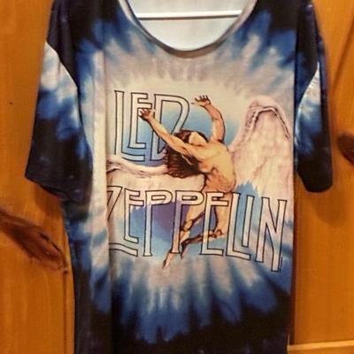 Jen8924 led zepplin vintage music t shirt size 3xl.