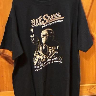 Jen8927 bob segar face the promise vintage music t shirt black size l