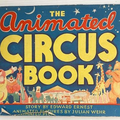 AAA2987 Vintage 1943 1st Edition  The Animated Circus Book  w Dust Jacket