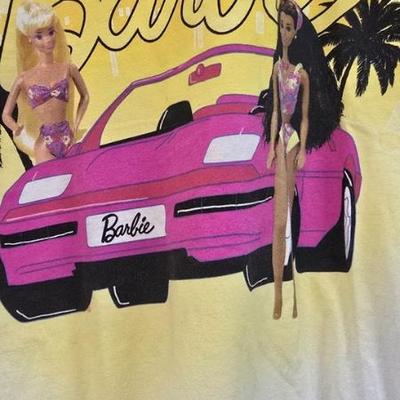 Jen8950 barbie vintage graphic t shirt size extra large white.