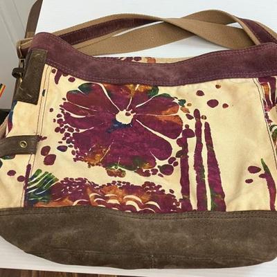 AAA3008 Vintage Lucky Brand  Suitable for Framing  Floral Shoulder Crossbody Bag