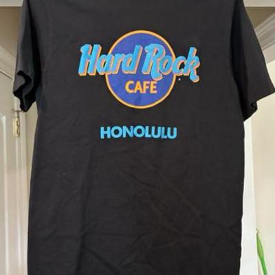 Hom5008 vintage graphic t shirt hard rock cafe honolulu adult small