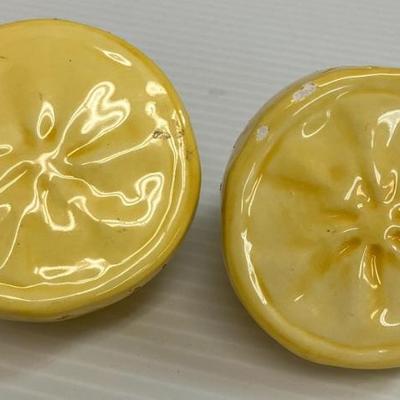 Aaa3031 lemon halves ceramic salt pepper shakers