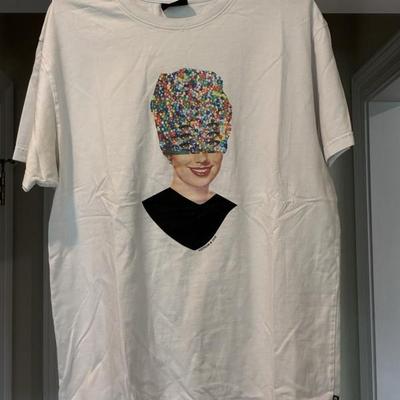 HOM5025 Ice cream 2019 - Vintage Artist Graphic T-Shirt- Ice Cream Label size L