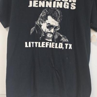 Jen8951 waylon jennings vintage music t shirt size medium black.