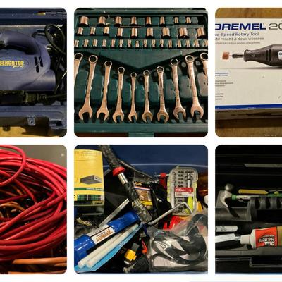 Household Tool Lot - Hand Tools, Dremel & More