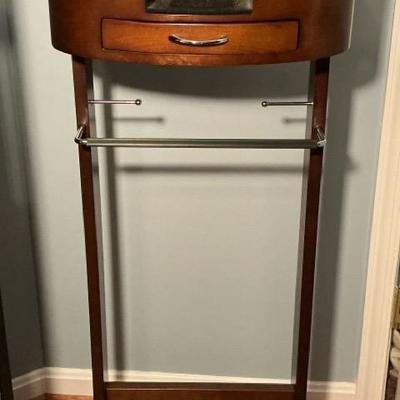 Dark Finish Valet Stand