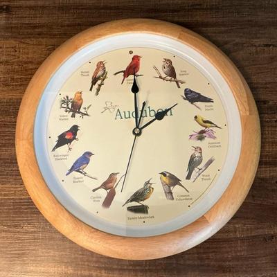 Audubon Hourly Bird Wall Clock