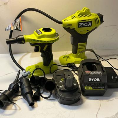 Ryobi Inflators With Battery And Charger 