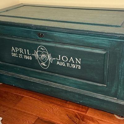 Painted Wood Chest