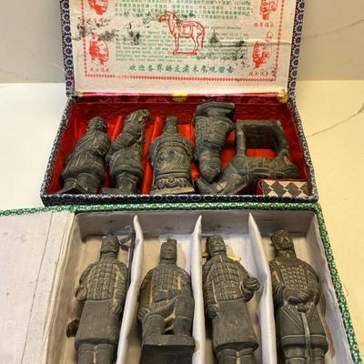 Stone Quin Dynasty Figures 