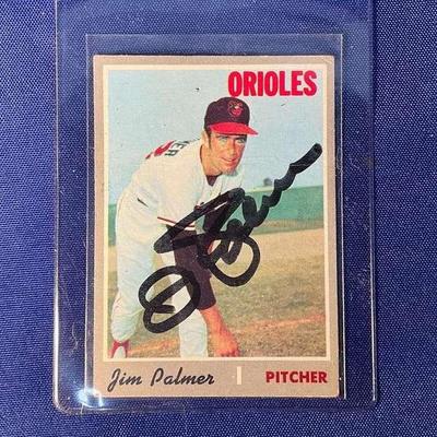 Jim Palmer Autographed Topps Baseball Card 