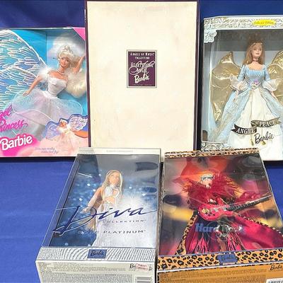 Barbies Collection - Gone Platinum, Angel Princess, Diva, And More
