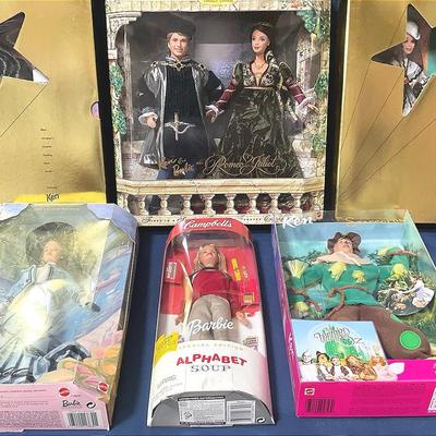 Assorted Movie Fantasy Barbies - Gone With The Wind And More