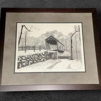 C. Paprzyca Signed & Numbered Artist Proof “Comstock Bridge” (24 x 20.5)