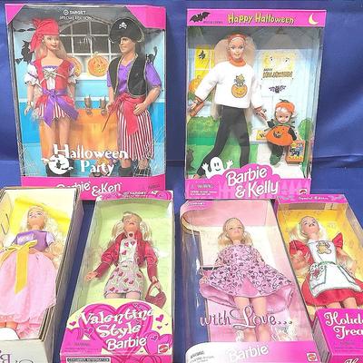 Barbies - Holidays Halloween, Valentines