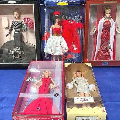 Mattel 40th Anniversary And More Fancy Barbies (2) 