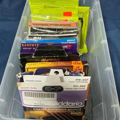 Large Lot Of A Guitar Strings 