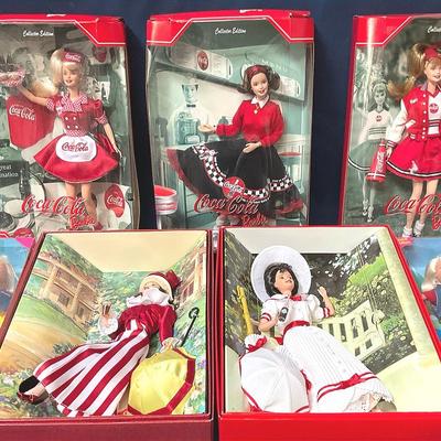Coca Cola Barbies Mattel