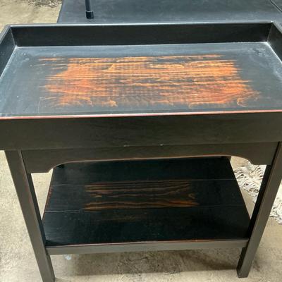 Black Distressed Table 