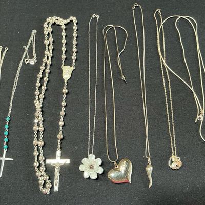 Sterling Silver Necklace Lot 18”+