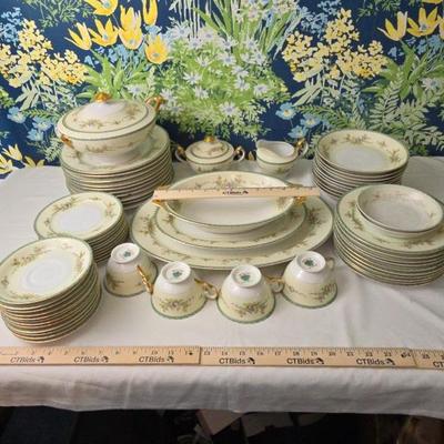 Vintage Meito China Set, Hand Painted In Japan, 
