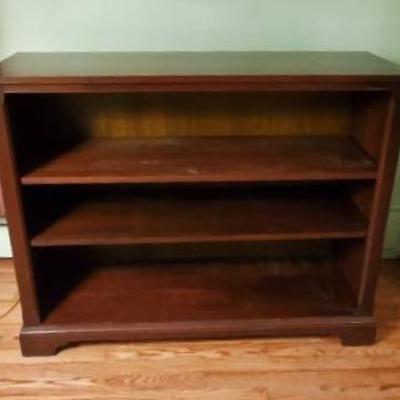 Dark Manufactured Wood Bookshelf 