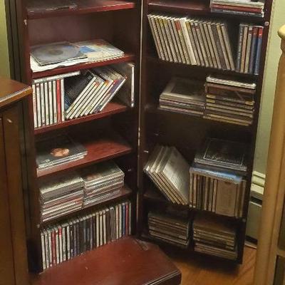 Mystery Lot of CD'S and Storage Cabinet 