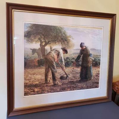 "Planting Potatoes" Print By Jean-Francois Millet