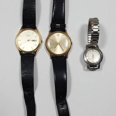 (2) Men's and (1) Women's Wristwatches 