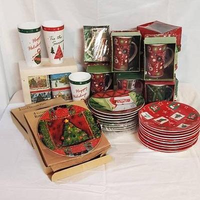 Holiday Plates, Mugs and Tins