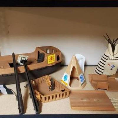 Playmobile Playsets- Native American and Pirate Ship
