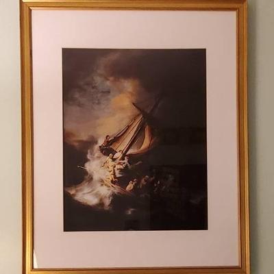 Rembrandt "Storm On The Sea Of Galilee" Framed Print