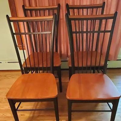 (4) Black Accent "Birdcage" Chairs 