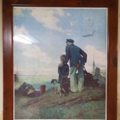 Norman Rockwell Print - Signed By Norman Rockwell