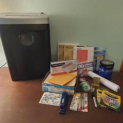 Large Shredder and Office Supplies 