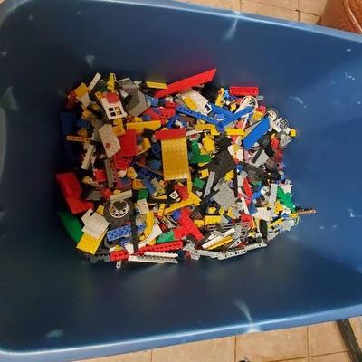 Large Tote of Lego Pieces