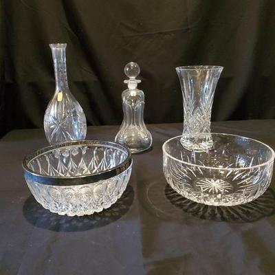 (5) Lead Crystal Lot - Holme Gaard
