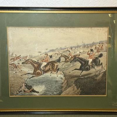 The grand leicestershire fox hunt c.1839 london plate number 2