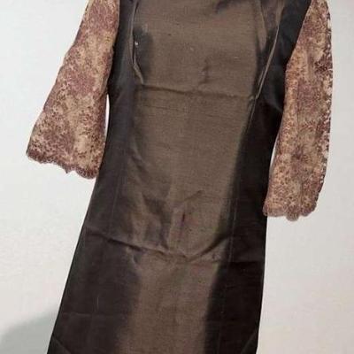 Wayne fuller silk and lace dress