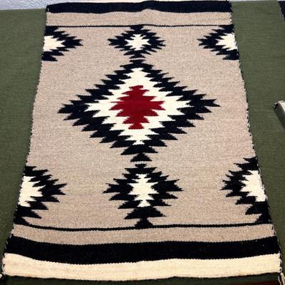Hand woven navajo rug