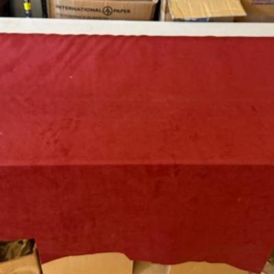 Burnt orange microsuede bold fabric