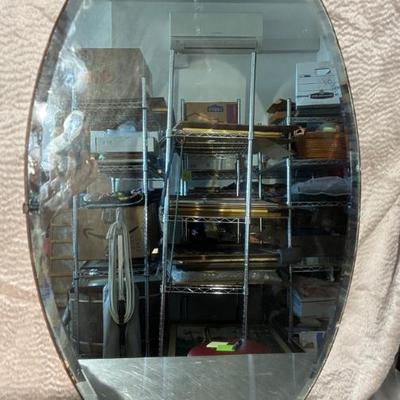Antique beveled mirror