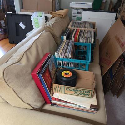 Assortment of vinyl records