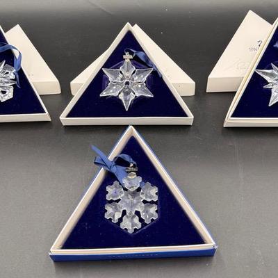 Swarovski Crystal Ornaments Set of 4 