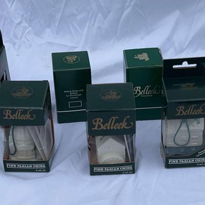 Belleek Parian China Christmas Ornaments