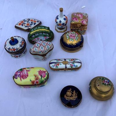 Collection of Limoges Boxes