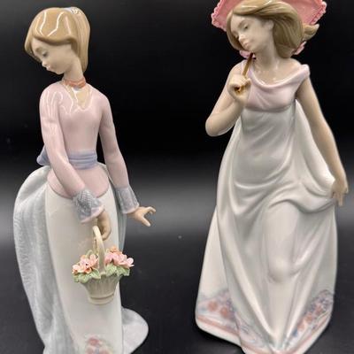 Set of 2 Lladro Porcelain Figurines #3
