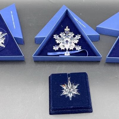 Swarovski Crystal Ornaments Set of 4